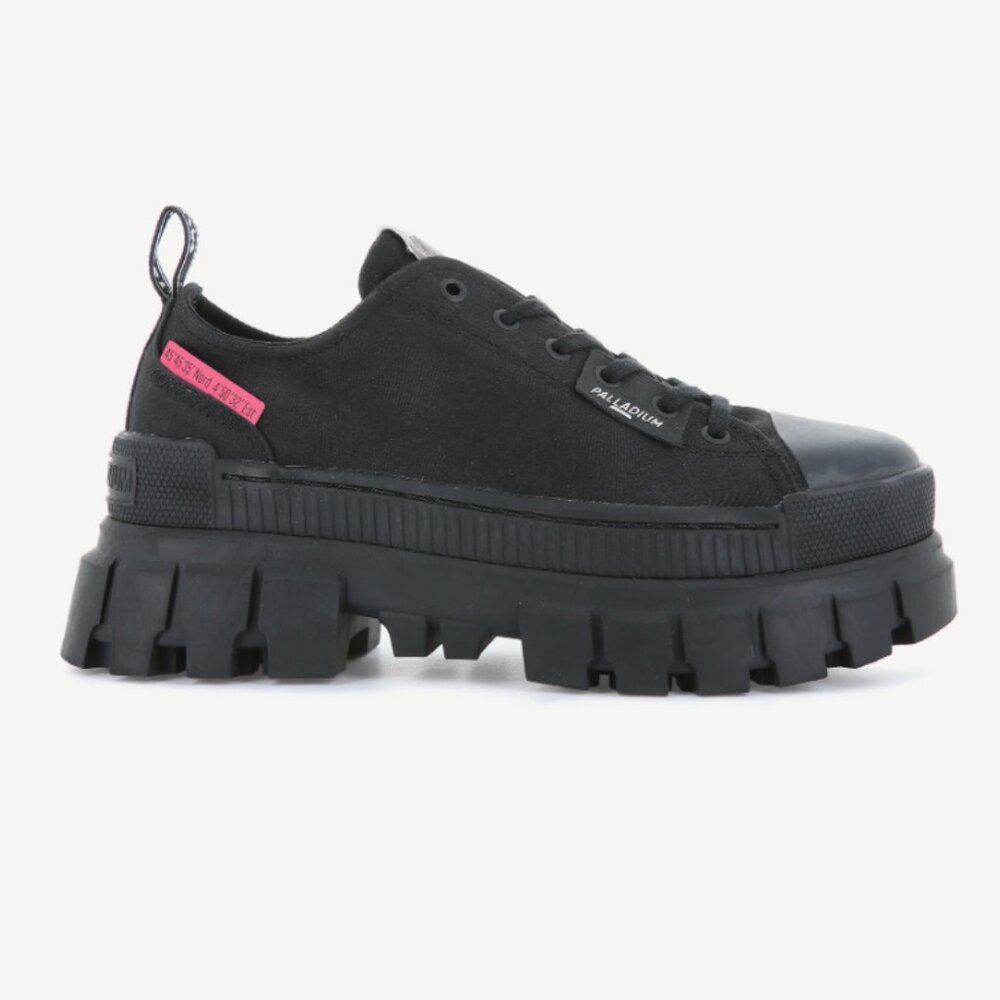 Palladium Revolt Lo Tx Black Low Sneaker Boot 97243-010 Chunky S52
